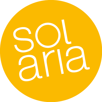 Solaria Logo 100Y 30M schrift weiss